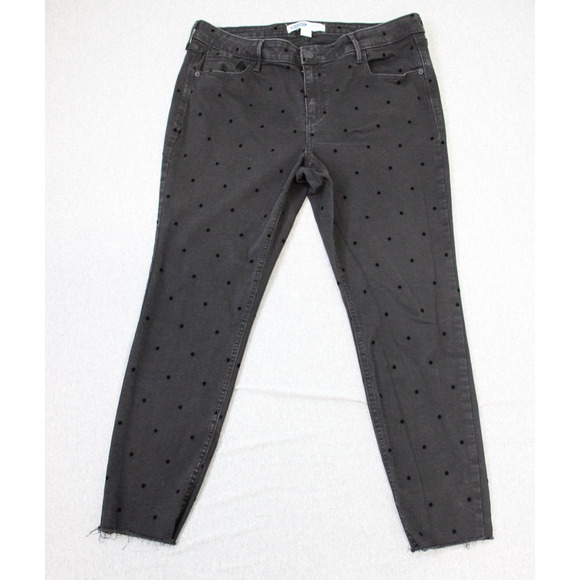 Old Navy Denim - Old Navy Jeans Women Size 16 Black Cotton Blend Stretch Rockstar Skinny Ankle